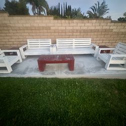 Custom Solid Wood  Patio Furniture Set - Real Wood!
