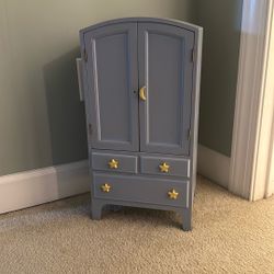 American Girl Doll Wardrobe cabinet 