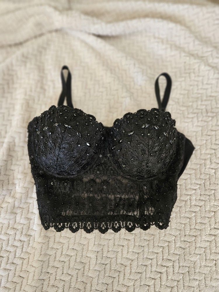 Women's (S) Black Corset From Windsor