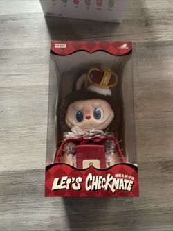 Pop mart Labubu Check mate king plush