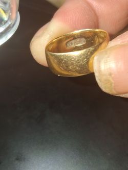 Gold Dome Ring 14k solid GOLD with stamp