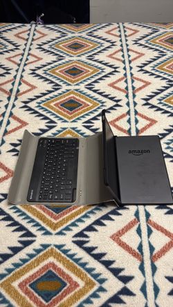 Amazon tablet and keyboard