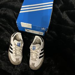 Toddler White Adidas Samba