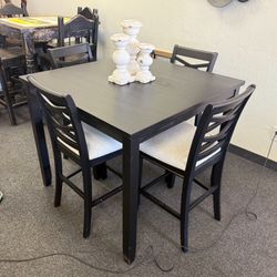 Dining Table Set With 4 Chairs