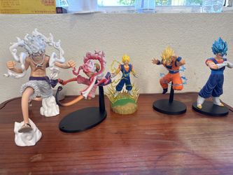 🔥 Anime Figure Set (Luffy G5, Vegito, Goku)