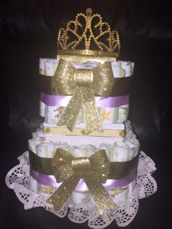 Customized diaper cake