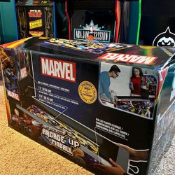 6474499 Arcade1up marvel pinball digital with lit marquee 
