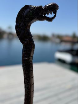Wooden cane (hand carved )