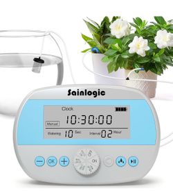 Automatic Plant Waterer 15 Potted Plants Self Watering System Humidity Monitor Display Programmable Timer