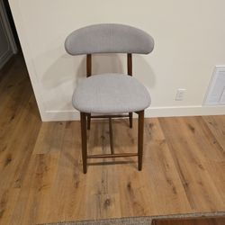 Gray Bar Stool 