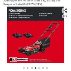 V-20 CRAFTSMAN LAWN MOWER