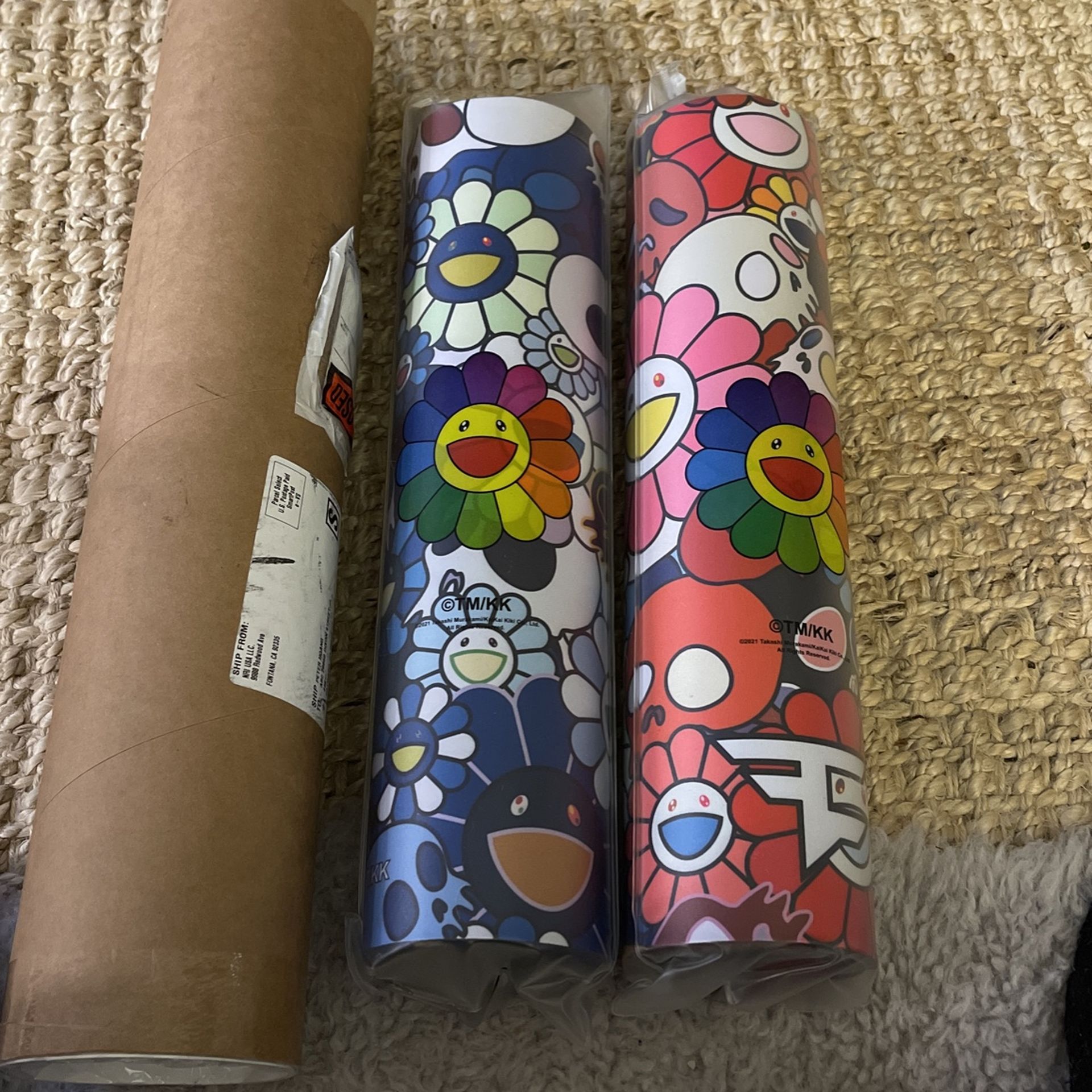 FaZe Clan Takashi Murakami Mousepad Blue XL