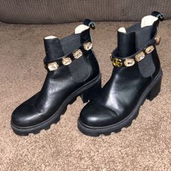 Gucci - Like Trip Boots W Jewels Sz38/8