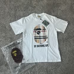 Bape X Burberry White Medium
