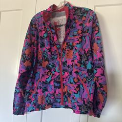 Retro Reebok wind breaker size:M women