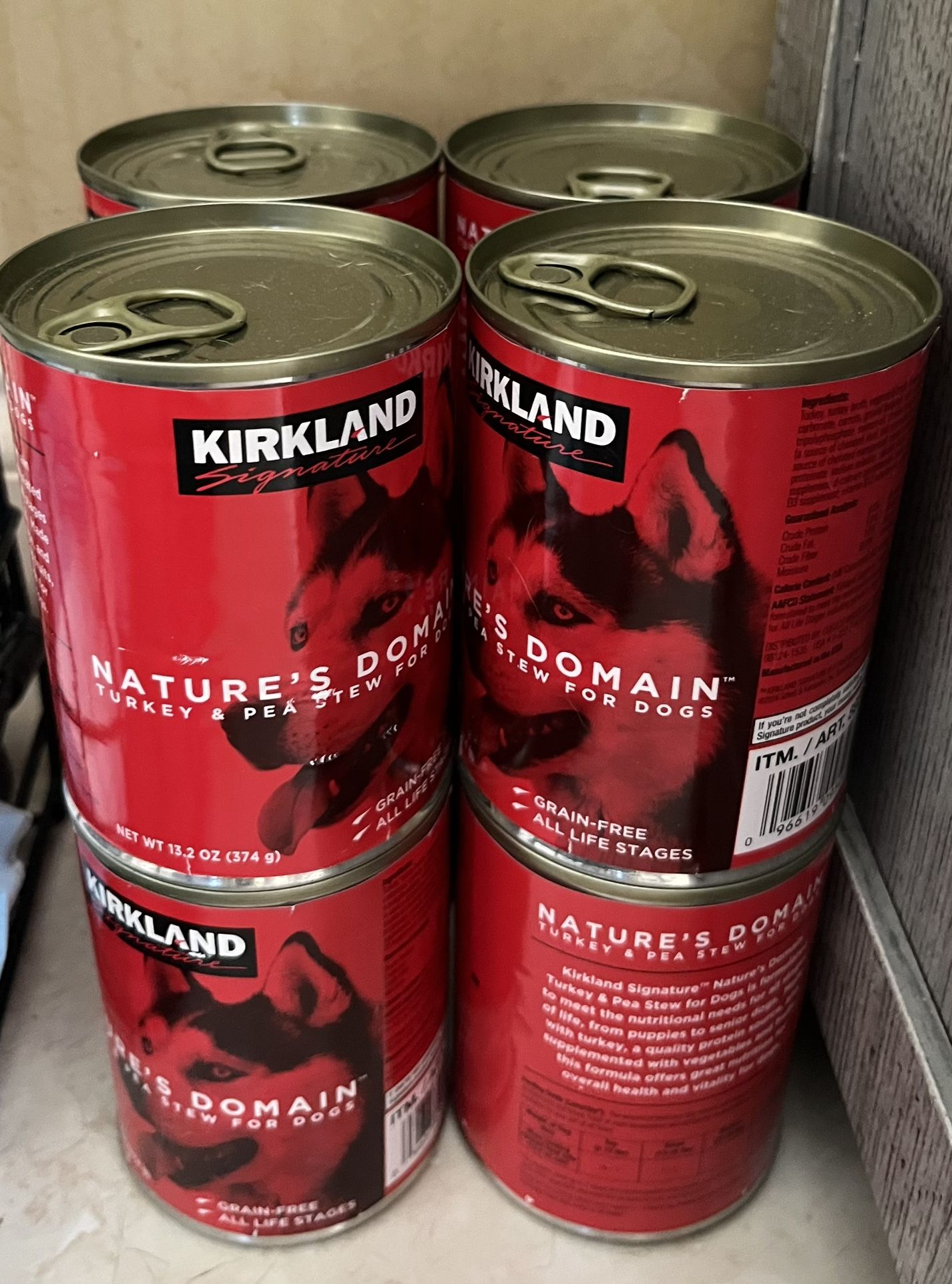 Kirkland Turkey Dog Food Cans (8)
