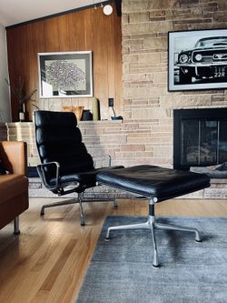 Mad Men Dope // Herman Miller Eames Softpad Lounge Chair + Ottoman