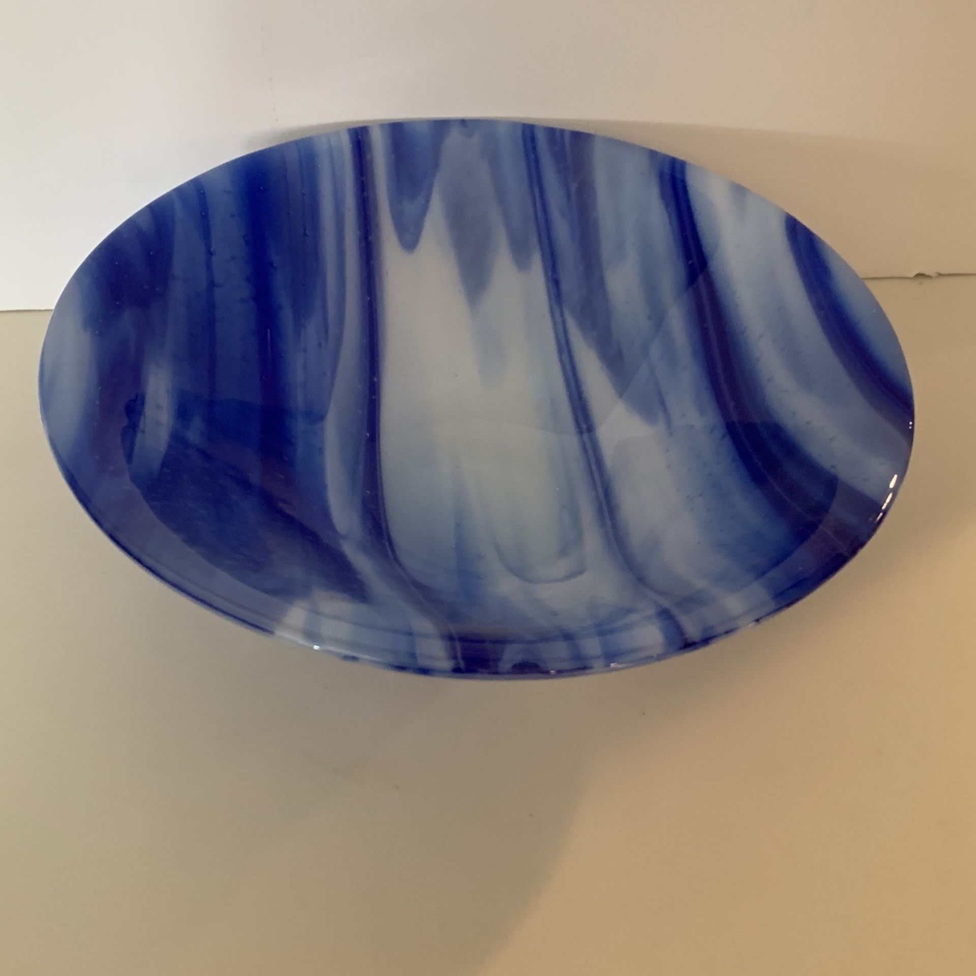 Hand Made Glass Bowl 8.5 Inch Round Beautiful Bowl