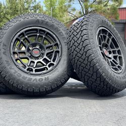 NEW 17” TRD Pro Style wheels 6 lug Toyota Tacoma 4Runner Rims A/T Tires FJ Cruiser Tundra Sequoia
