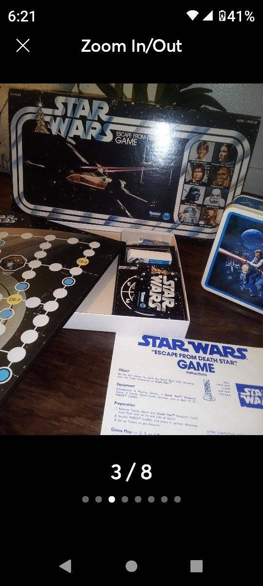 Kenner Star Wars Escape from Death Star 1977 Board Game