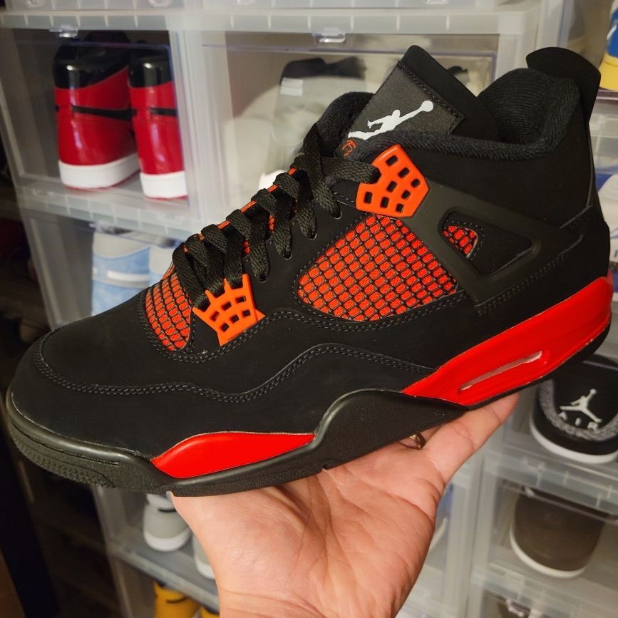 Unisex L V Supreme x Jordan 4 Retro Red for Sale in Portland, OR