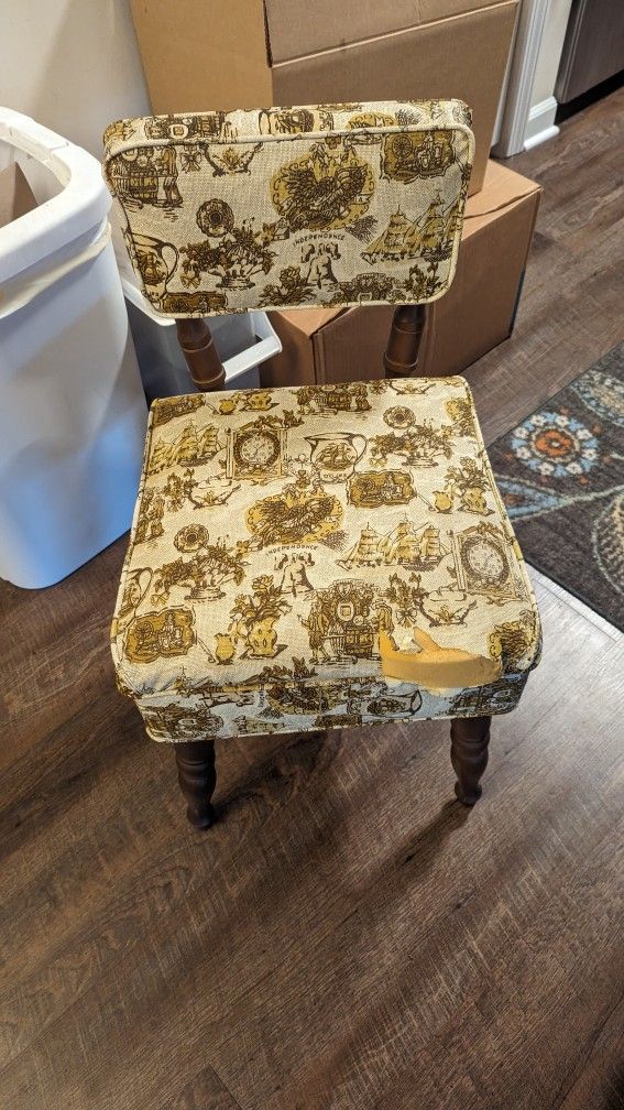 VINTAGE Early AMERICAN SEWING CHAIR MAKE OFFER