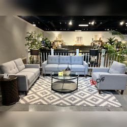 3 Pc Living Room Set ( Sofa + Loveseat + Chair )