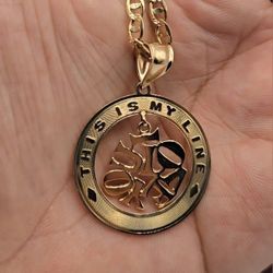 Solid 14kt Gold Custom I love you Pendant Dije De Oro Solido 14kt