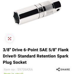SNAP ON 5/8 Sparkplug socket