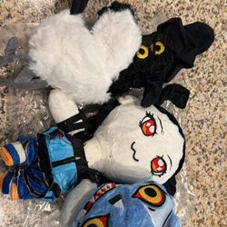 Three-piece tiger derby plushies 8”