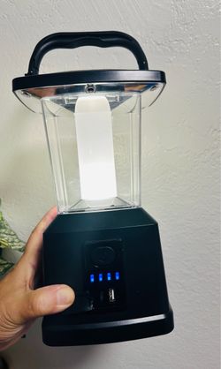Enbrighten LED Rechargeable Camping Lantern & Power Bank 4400mAh (Model 43934) - New Open Box