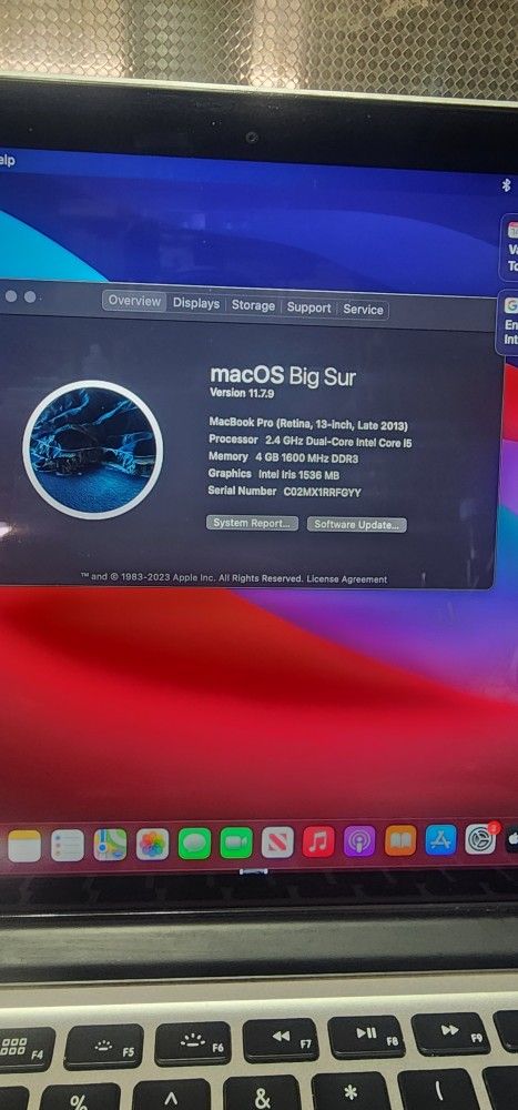 MacBook Pro A1502 Late 2013/ i5