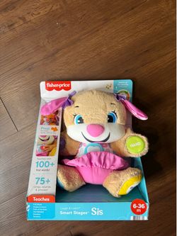 Fisher Price Smart Stages Sis Y2K Kidcore Learning Plush NIB Toy