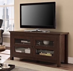 Walker Edison 44" Coronado TV Stand Console, Brown