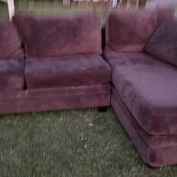 Dark Brown Sectional 