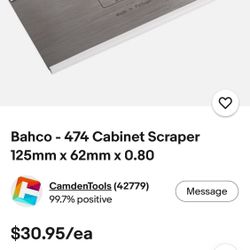 Bahco - 474 Cabinet Scraper 125mm x 62mm x 0.80
