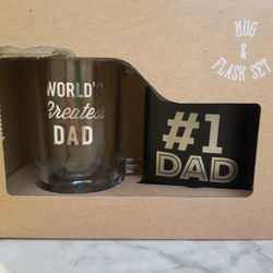 #1 Dad Mug & Flask Set