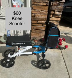 $60 - BlessReach model Knee Scooter- all new, assembled. Hospital recommend ( easy to ride)