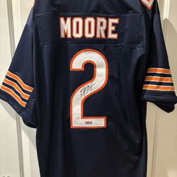 Chicago Bears DJ Moore Signed Jersey 