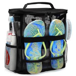 Brand: EaseGave Dorm Room Essentials for Guys Girls Boys, Quick Dry Mesh Shower Caddy Portable, Large Capacity Shower Bag with Hanging Hook, Bathroom,