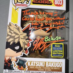 Katsuki Bakugo (Shared Exclusive) Funko Pop Signed