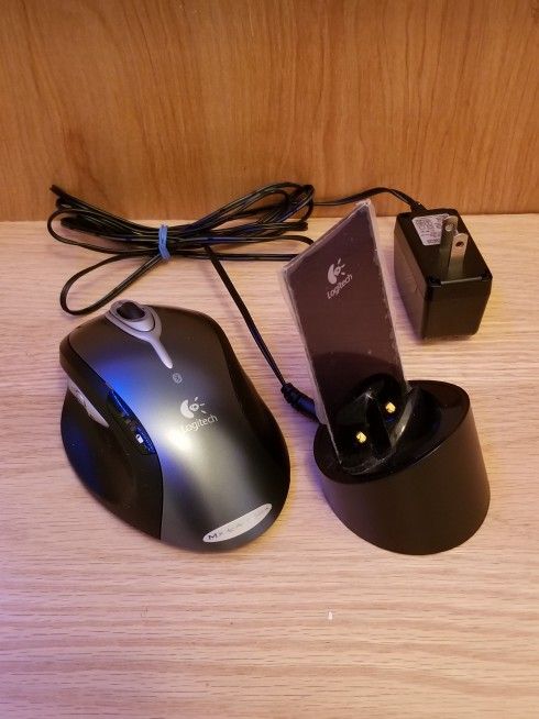 Logitech M-RBA97 Bluetooth MX1000 Laser Wireless Cordless Mouse w/ L-LK10 Charge