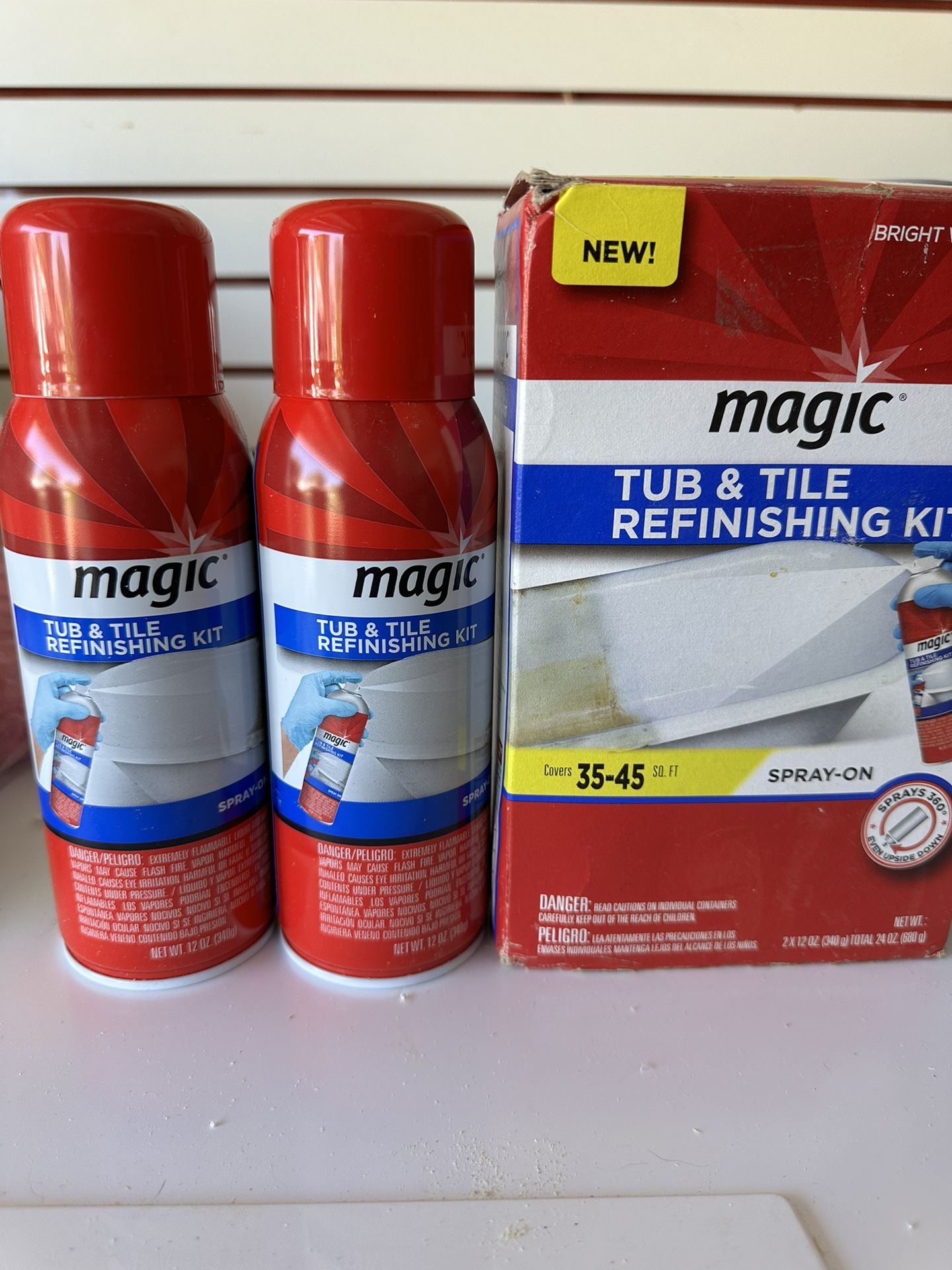 Magic Tub and Tile Refinishing Kit - Pintura Spray Para Tina De Baño 