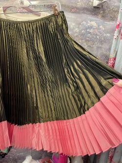 Retro Pleated Skirt Somewhat Iridescent Vintage 