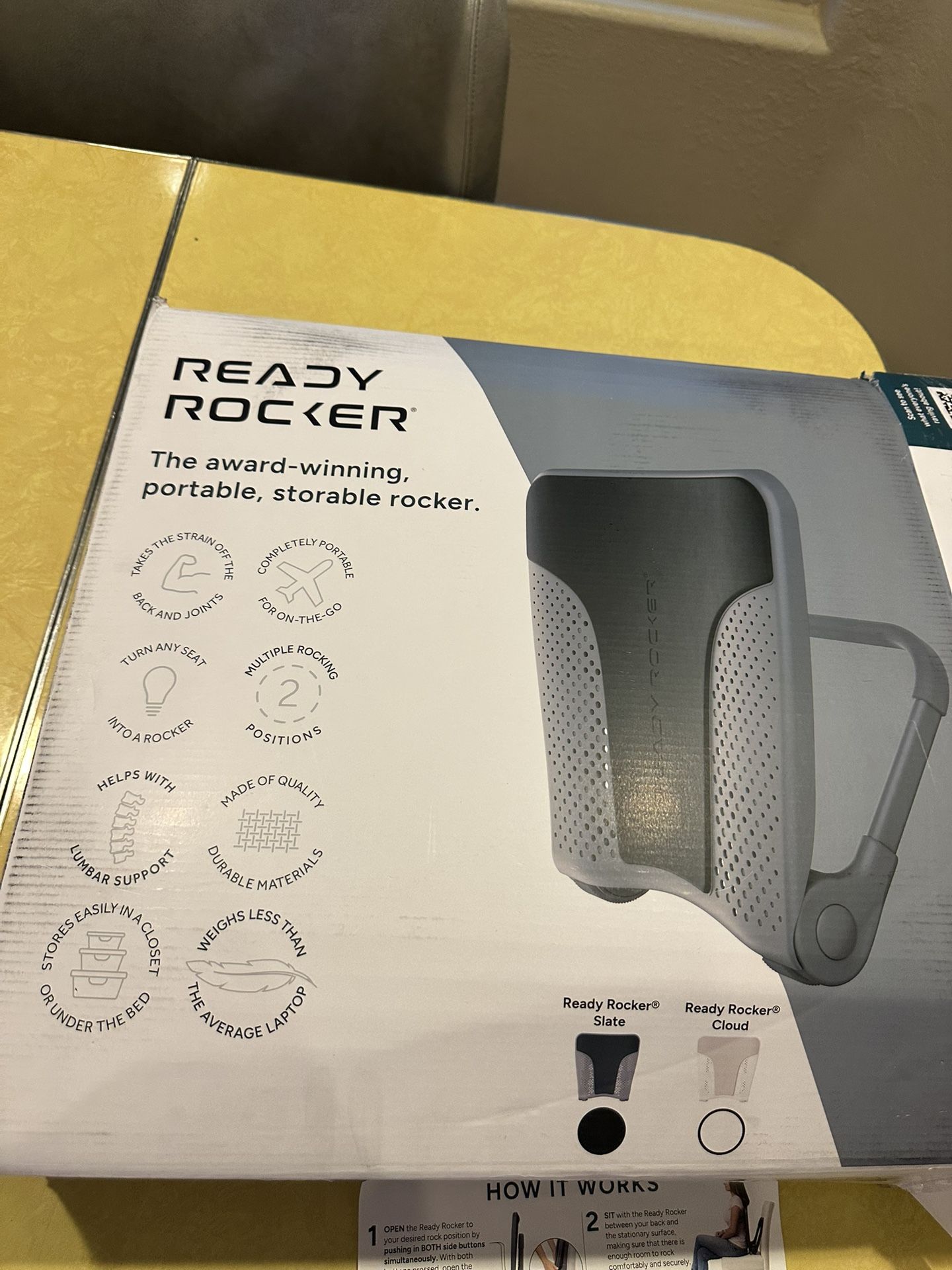 PRICE REDUCED: Brand New Ready Rocker. Portable , Storable Rocker Can Be Used On Any Chair