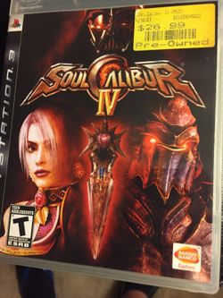 Play station 3 Soul Caliber IV