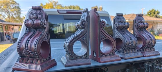 5 Piece Set Of Curtain Corbels