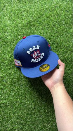 USA born x raised fitted hat size 7 1/8, 7 1/4, 7 3/8, 7 1/2, 7 5/8
