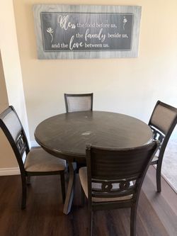 Table and chairs