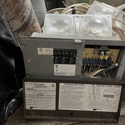 12 V 120 V breaker box with converter